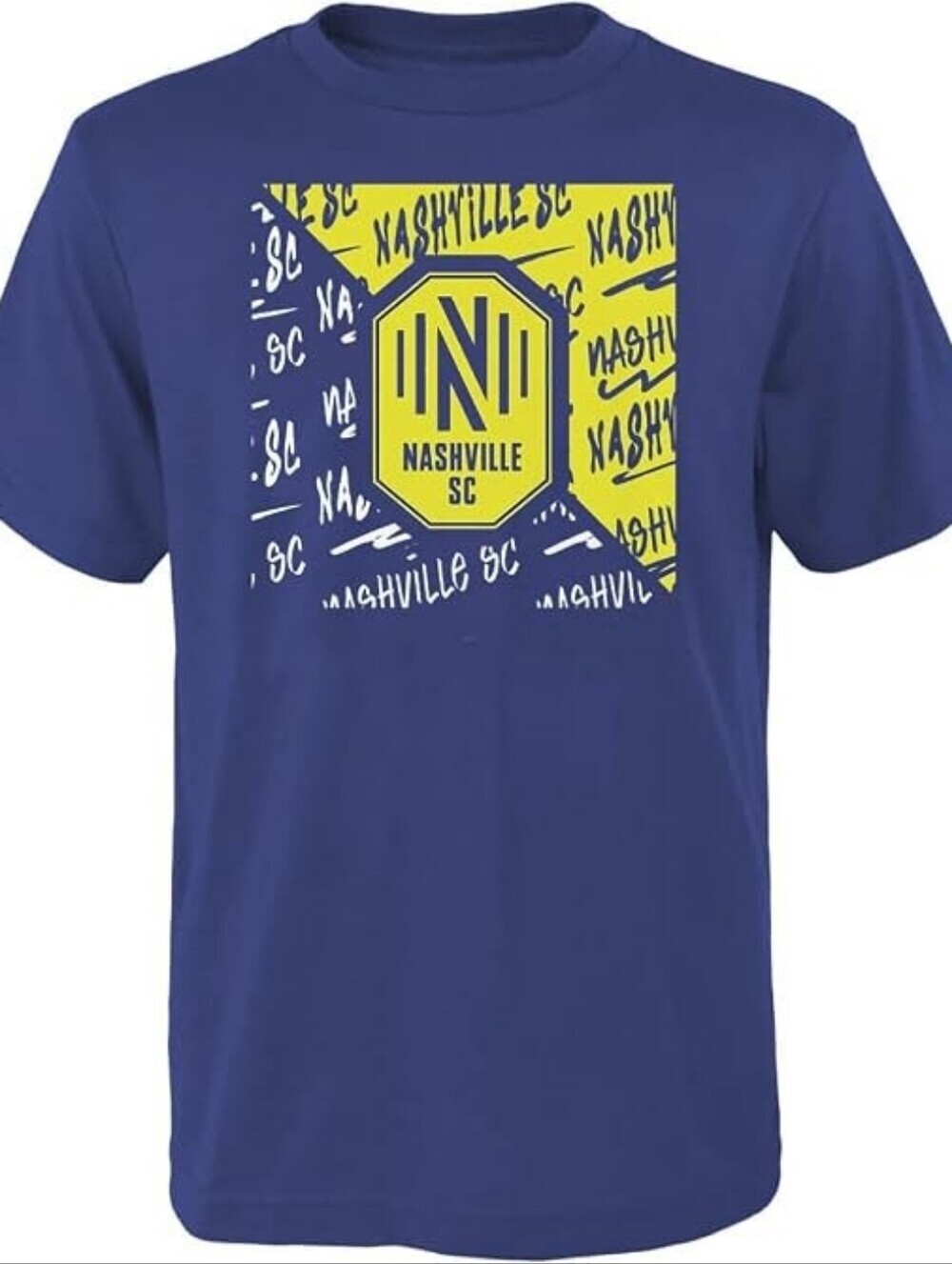 Kids Short-Sleeve Logo Tee in Royal Blue Nashville SC